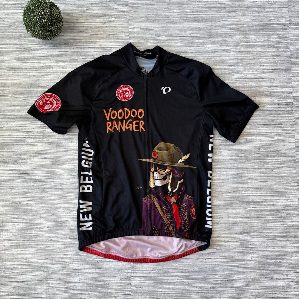 Pearl Izumi New Belgium Voodoo Ranger Cycling Jersey Men's Black Short Sleeve Sm